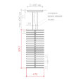  Светильник подвесной VOLNA Rhythm Vertical 470 Integrator IT-0203-002-CC/L1040
