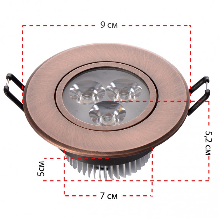  Встраиваемый светильник MW-Light Круз 637012303