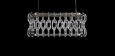  Прямоугольная хрустальная люстра Цепь Timothy Oulton Crystal Chain Rectangle Pendant Large