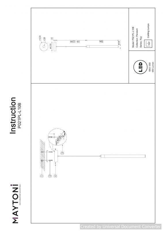  Maytoni · Ray · P021PL-L10B