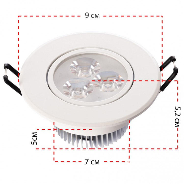 Встраиваемый светильник MW-Light Круз 637012403