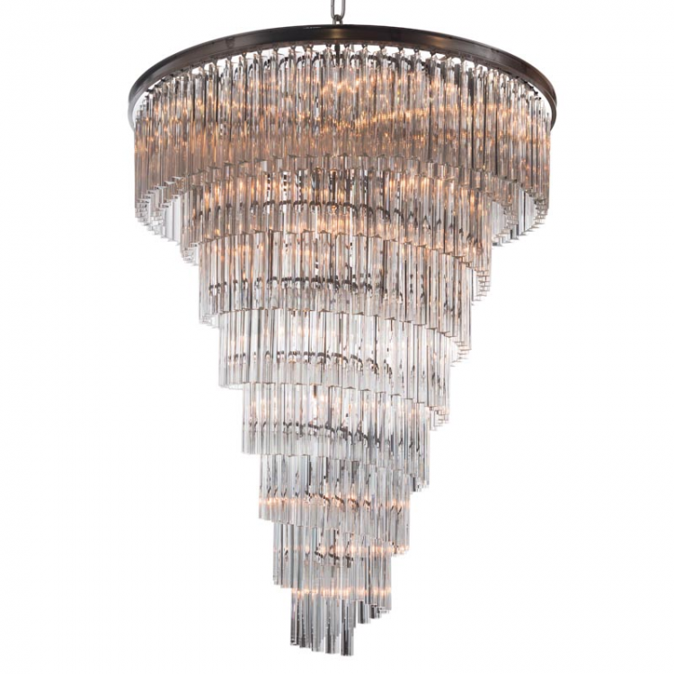  Каскадная хрустальная люстра Timothy Oulton Paradise Spiral Chandelier Large