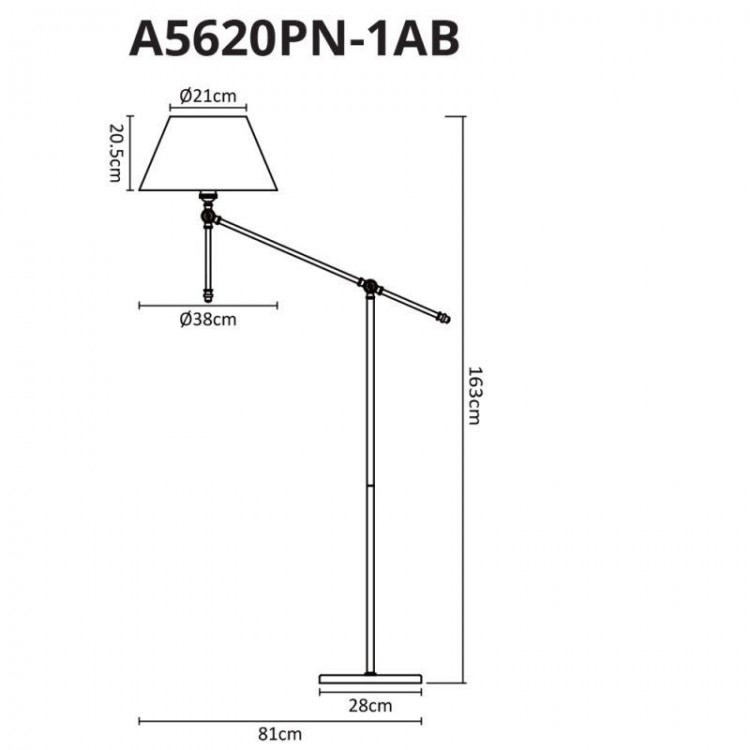 Arte Lamp · A5620 · A5620PN-1AB