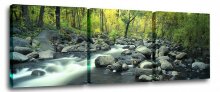 Набор из 3 панно Каменистый ручей Brilliant S-4120H (150 x 50 см)