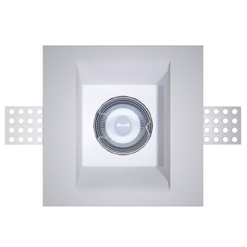  Гипсовый белый встраиваемый светильник Decorator VS-008