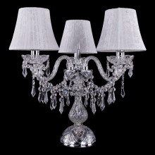Настольная лампа декоративная Bohemia Ivele Crystal 5703/3/141-39/Ni/SH41-160