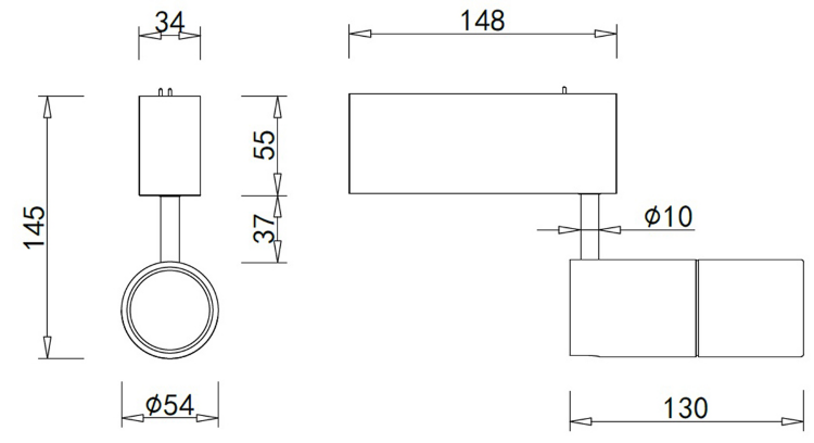  Светодиодный светильник для магнитного шинопровода Donolux Heck DL18789/01M Brass