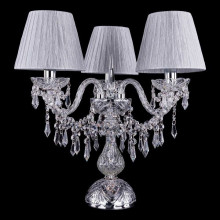 Настольная лампа декоративная Bohemia Ivele Crystal 5703/3/141-39/Ni/SH6-160
