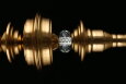  Подвесной бронзовый светильник стекло Aployt Rena APL.602.16.01