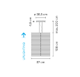  [R] R-0104-870/1080 Светильник подвесной VIBIA Rhythm Vertical 2151